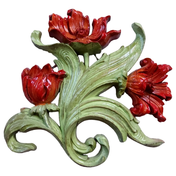 Syroco Wall Decor Vintage Mcm Syroco Flower Wall Hanging Poshmark